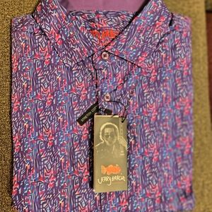J. Garcia Purple Patterned Men's Shirt